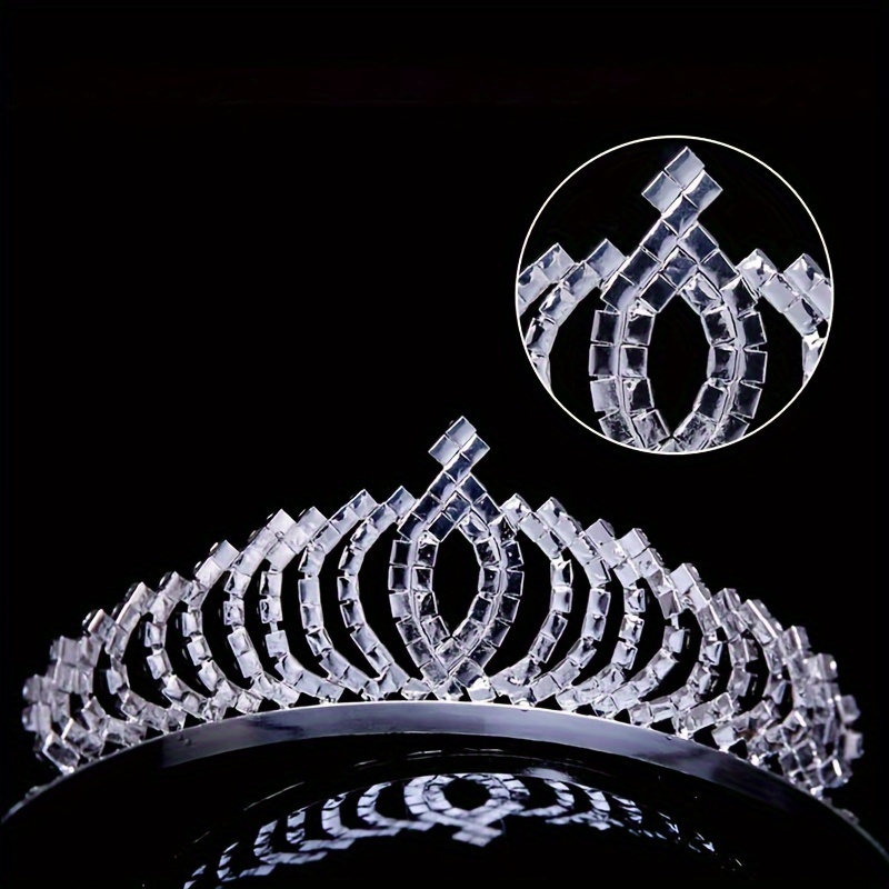 Royal Princess Tiara Headband, Full Rhinestone Crown